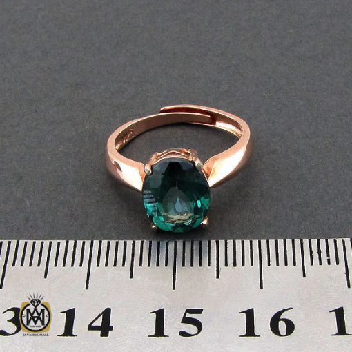 انگشتر توپاز سبز طرح نادیا زنانه - کد 2188 - تصویر 4