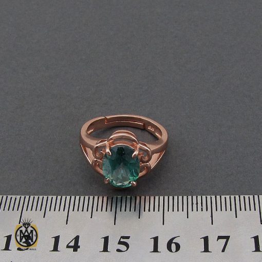 انگشتر توپاز سبز طرح مرسانا زنانه - کد 2189 - تصویر 4