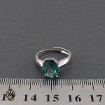 4 انگشتر توپاز سبز طرح مهرنیا زنانه - کد 2190 - تصویر 4