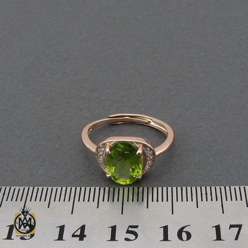 انگشتر زبرجد طرح تابان زنانه - کد 2199 - تصویر 4