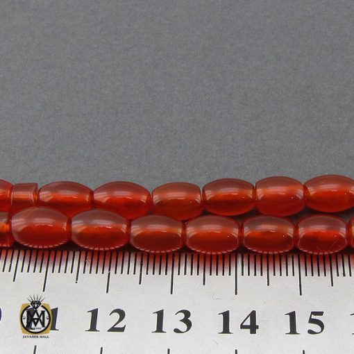 تسبیح 33 دانه عقیق یمن خوش رنگ و فاخر - کد 4301 - تصویر 4