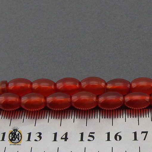 تسبیح 33 دانه عقیق یمن خوش رنگ و ارزشمند - کد 4305 - تصویر 4