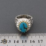 4 انگشتر فیروزه نیشابوری مردانه مرغوب و خوش طبع - 10455 - تصویر 4