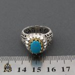4 انگشتر فیروزه نیشابوری مردانه خوش طبع و ارزشمند - 10456 - تصویر 4