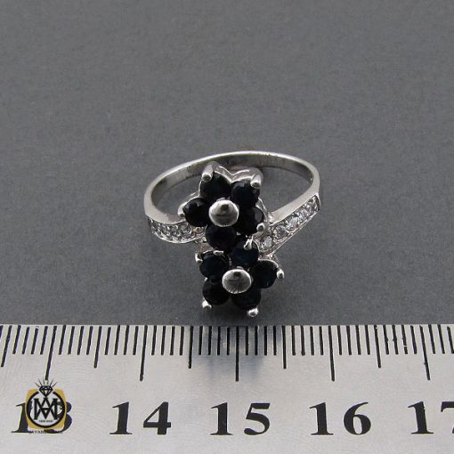 4 انگشتر یاقوت کبود طرح آوا زنانه - کد 2201 - تصویر 4