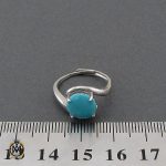 4 انگشتر فیروزه نیشابوری طرح تبسم زنانه - کد 2207 - تصویر 4