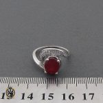 4 انگشتر یاقوت سرخ طرح آسنا زنانه - کد 2218 - تصویر 4