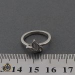 4 انگشتر نقره طرح گلبرگ زنانه - کد 2222 - تصویر 4