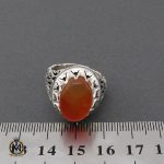 انگشتر عقیق یمن مردانه هنر دست استاد صانعی - کد 10409 - تصویر 4