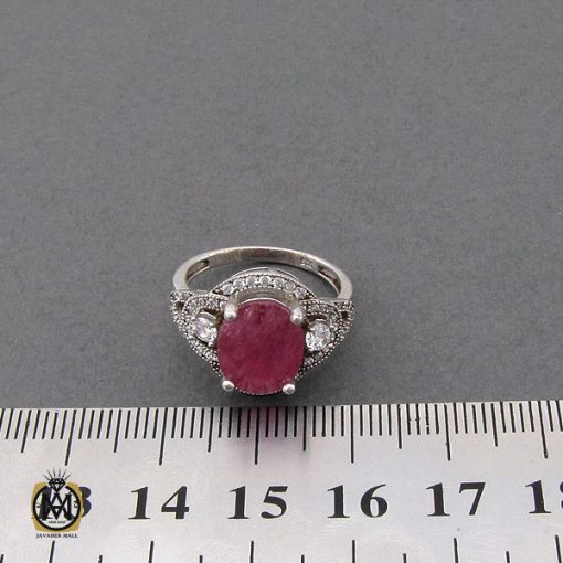 انگشتر یاقوت سرخ طرح پریسا زنانه - کد 2237 - تصویر 4