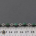 دستبند زمرد معدنی طرح خاطره زنانه - کد 1093 - تصویر 4