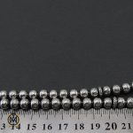 4 تسبیح 33 دانه نقره گرد ساده سفید در سایزهای مختلف  - کد 4309 - تصویر 4
