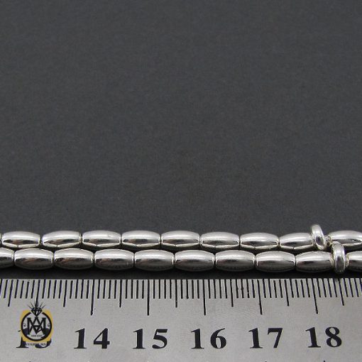 تسبیح 33 دانه نقره هلی ساده - کد 4324 - تصویر 4