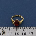 انگشتر عقیق یمن طرح آوا زنانه - کد 2243 - تصویر 4