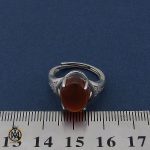 انگشتر عقیق یمن طرح آیدا زنانه - کد 2244 - تصویر 4