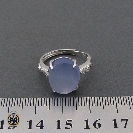 انگشتر عقیق کبود یمن طرح سانیا زنانه - کد 2256 - تصویر 4