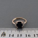 4 انگشتر یاقوت کبود خوش رنگ طرح غزاله زنانه - کد 2266 - تصویر 4