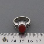 4 انگشتر عقیق یمن با حکاکی و من یتق الله مردانه - کد 10485 - تصویر 3
