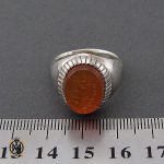 انگشتر عقیق یمن با حکاکی یا سید الساجدین مردانه – کد 10497 - تصویر 4