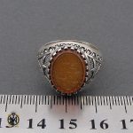 انگشتر عقیق یمن با حکاکی علی رکن الایمان مردانه – کد 10499 - تصویر 4