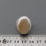 انگشتر عقیق یمن شرف الشمس با حکاکی یا فاطمه الزهرا مردانه - کد 10410 - تصویر 5