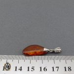 مدال کهربا لهستان طرح پرستو زنانه - کد 3243 - تصویر 4