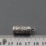 4 مدال جادعایی نقره حرز امام جواد (ع) طرح ذوالفقار - کد 3247 - تصویر 4