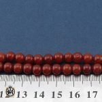 تسبیح 101 دانه عقیق قرمز متوسط - کد 4239 - تصویر 4