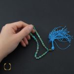 5 تسبیح 33 دانه فیروزه نیشابوری خوش رنگ - کد 4280 - تصویر 5