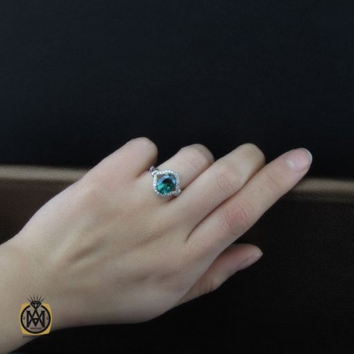 انگشتر توپاز سبز طرح درسا زنانه - کد 2196 - تصویر 5