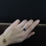 5 انگشتر یاقوت کبود طرح تبسم زنانه - کد 2198 - تصویر 5