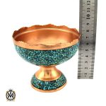 5 تندیس آجیل خوری فیروزه کوبی ارتفاع 8 سانتی متر - کد 6006 - تصویر 5