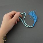5 تسبیح 33 دانه فیروزه نیشابوری خوش رنگ - کد 4292 - تصویر 5