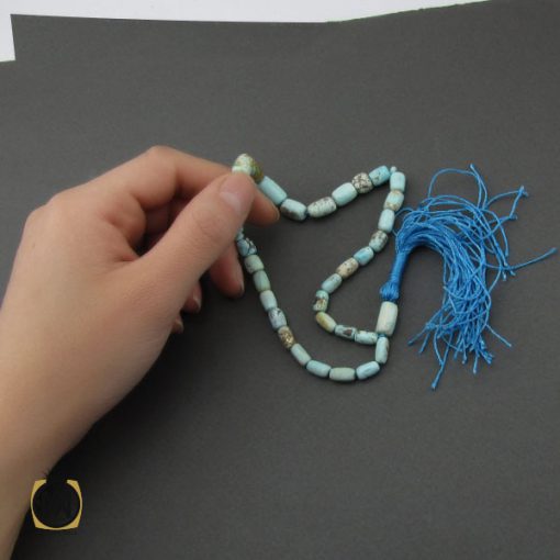 تسبیح 33 دانه فیروزه نیشابوری مرغوب - کد 4294 - تصویر 5