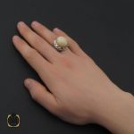 5 انگشتر اپال خوش رنگ و برلیان اصل مردانه هنر دست استاد شرفیان و استاد فتح - 10459 - تصویر 5