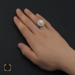 5 انگشتر اپال خوش رنگ و برلیان اصل مردانه دست ساز - 10460 - تصویر 5
