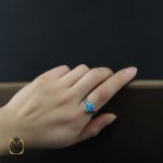 5 انگشتر فیروزه نیشابوری و مارکازیت طرح آذین زنانه - کد 2202 - تصویر 5