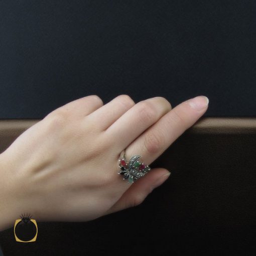 انگشتر چندنگین طرح سونیا زنانه - کد 2212 - تصویر 5