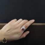 5 انگشتر یاقوت سرخ طرح آسنا زنانه - کد 2218 - تصویر 5