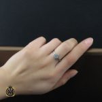 5 انگشتر نقره طرح گلبرگ زنانه - کد 2222 - تصویر 5