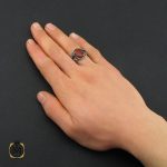 5 انگشتر عقیق قرمز مردانه - کد 10464 - تصویر 5