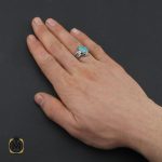 5 انگشتر فیروزه نیشابوری و مارکازیت مردانه - کد 10482 - تصویر 5