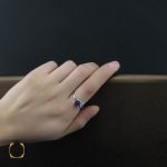 5 انگشتر آمتیست طرح یاسمن زنانه - کد 2235 - تصویر 5