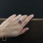 5 انگشتر یاقوت سرخ طرح پریسا زنانه - کد 2237 - تصویر 5