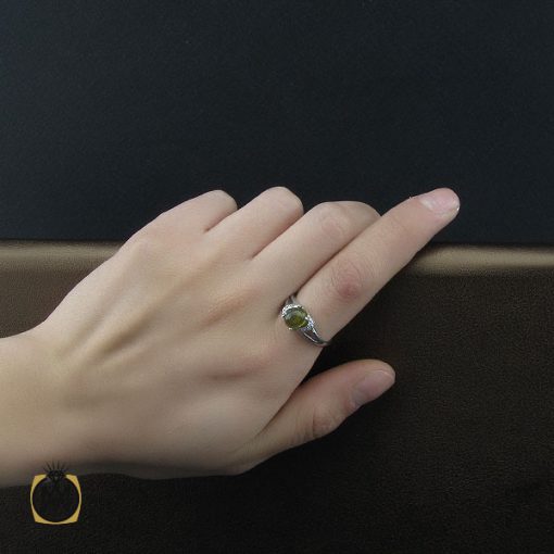 5 انگشتر تورمالین طرح مهشید زنانه - کد 2240 - تصویر 5