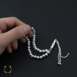 5 تسبیح 33 دانه نقره گرد جذاب - کد 4312 - تصویر 5