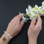 5 دستبند مروارید پرورشی طرح محیا زنانه - کد 1081 - تصویر 5
