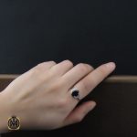 5 انگشتر یاقوت کبود خوش رنگ طرح غزاله زنانه - کد 2266 - تصویر 5