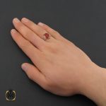 5 انگشتر عقیق یمن با حکاکی و من یتق الله مردانه - کد 10484 - تصویر 5