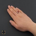 5 انگشتر عقیق یمن با حکاکی و من یتق الله مردانه - کد 10486 - تصویر 5